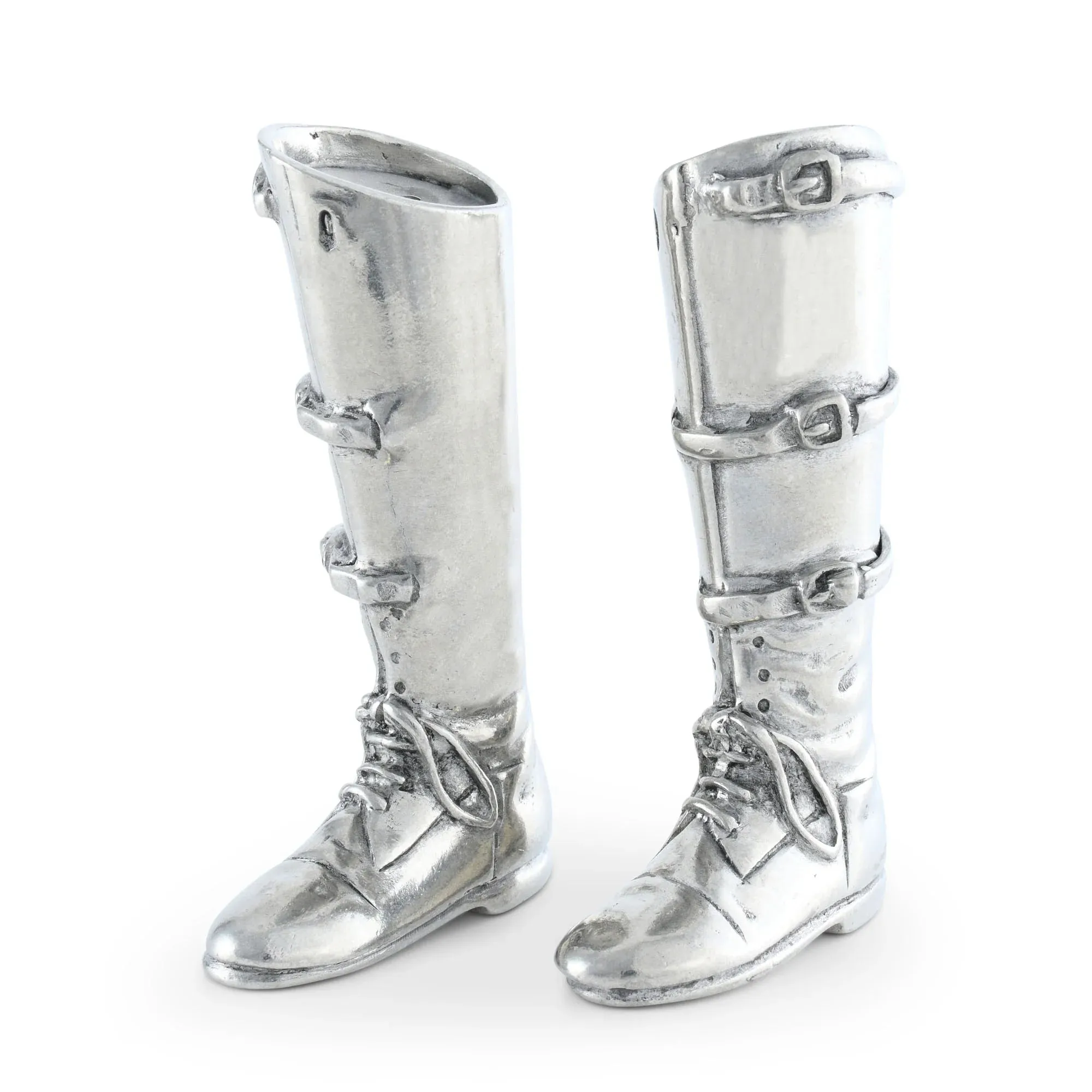Equestrian Field Boot Salt & Pepper Shakers shower curtain, waterproof liner
