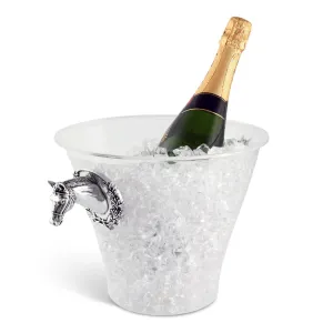 Equestrian Sport Acrylic Ice Bucket toilet seat cover, slow close seat