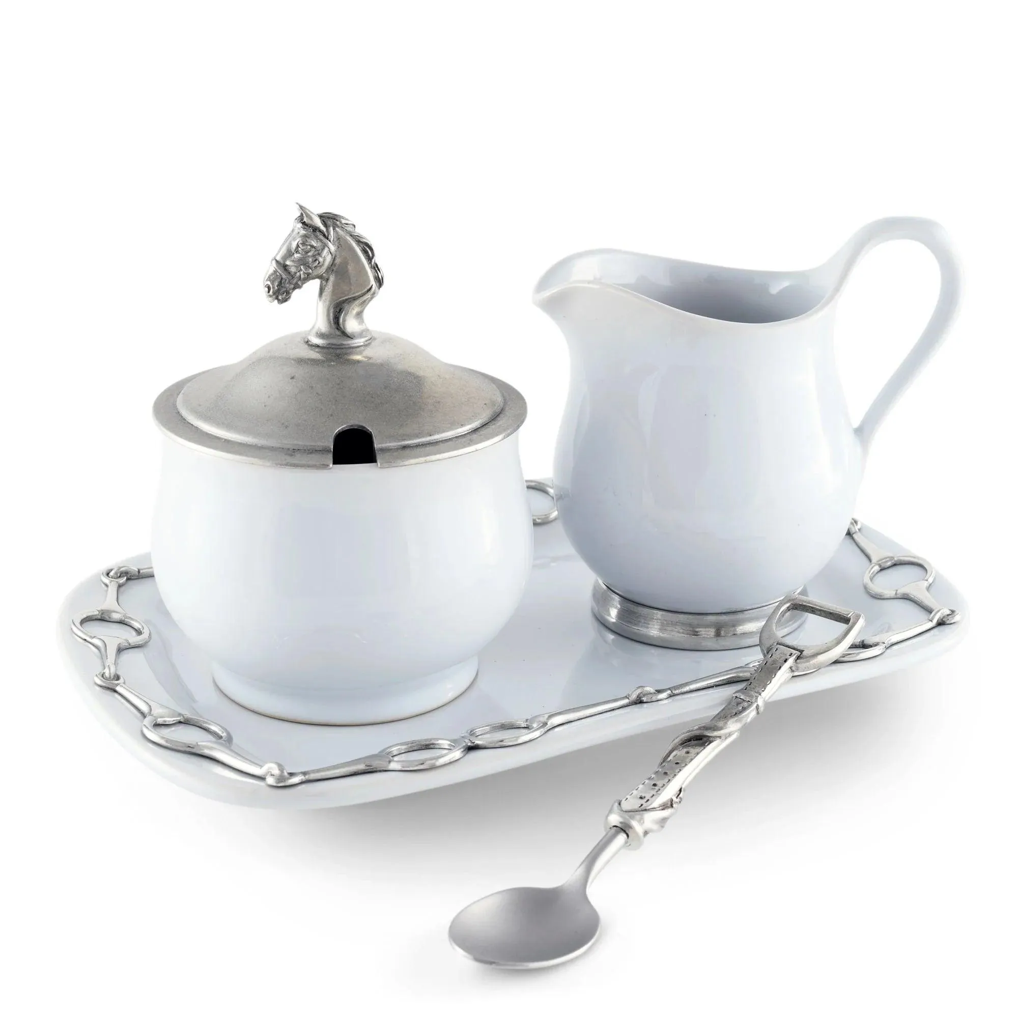 Equestrian Sugar & Creamer Set