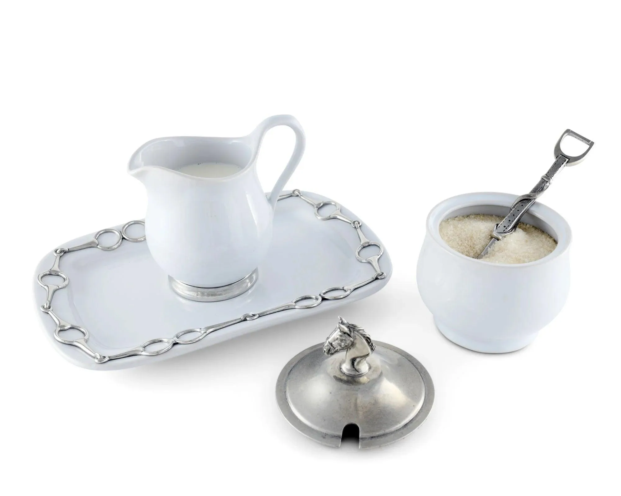 Equestrian Sugar & Creamer Set