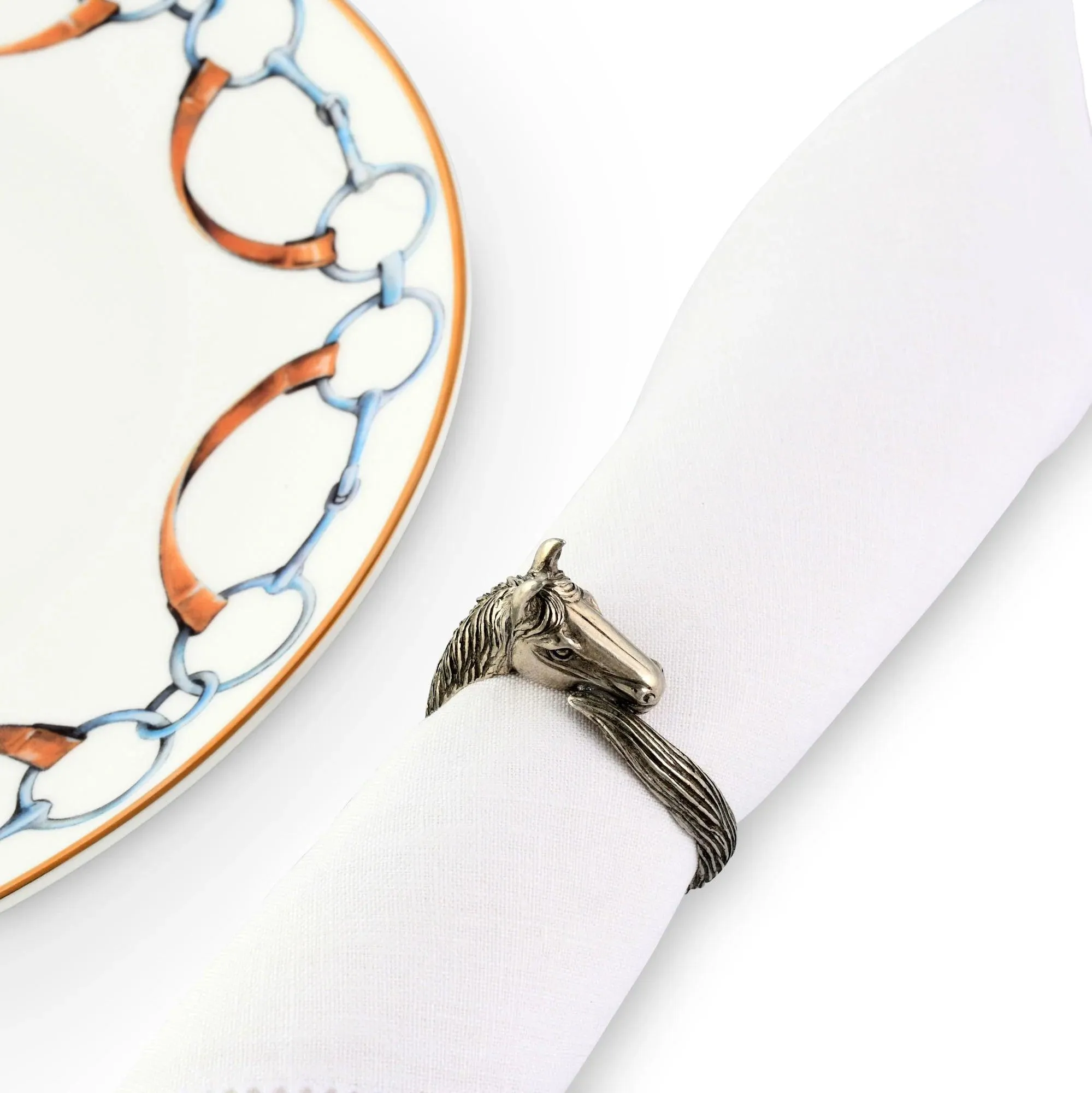 Equine Pewter Napkin Ring blender, kitchen appliance