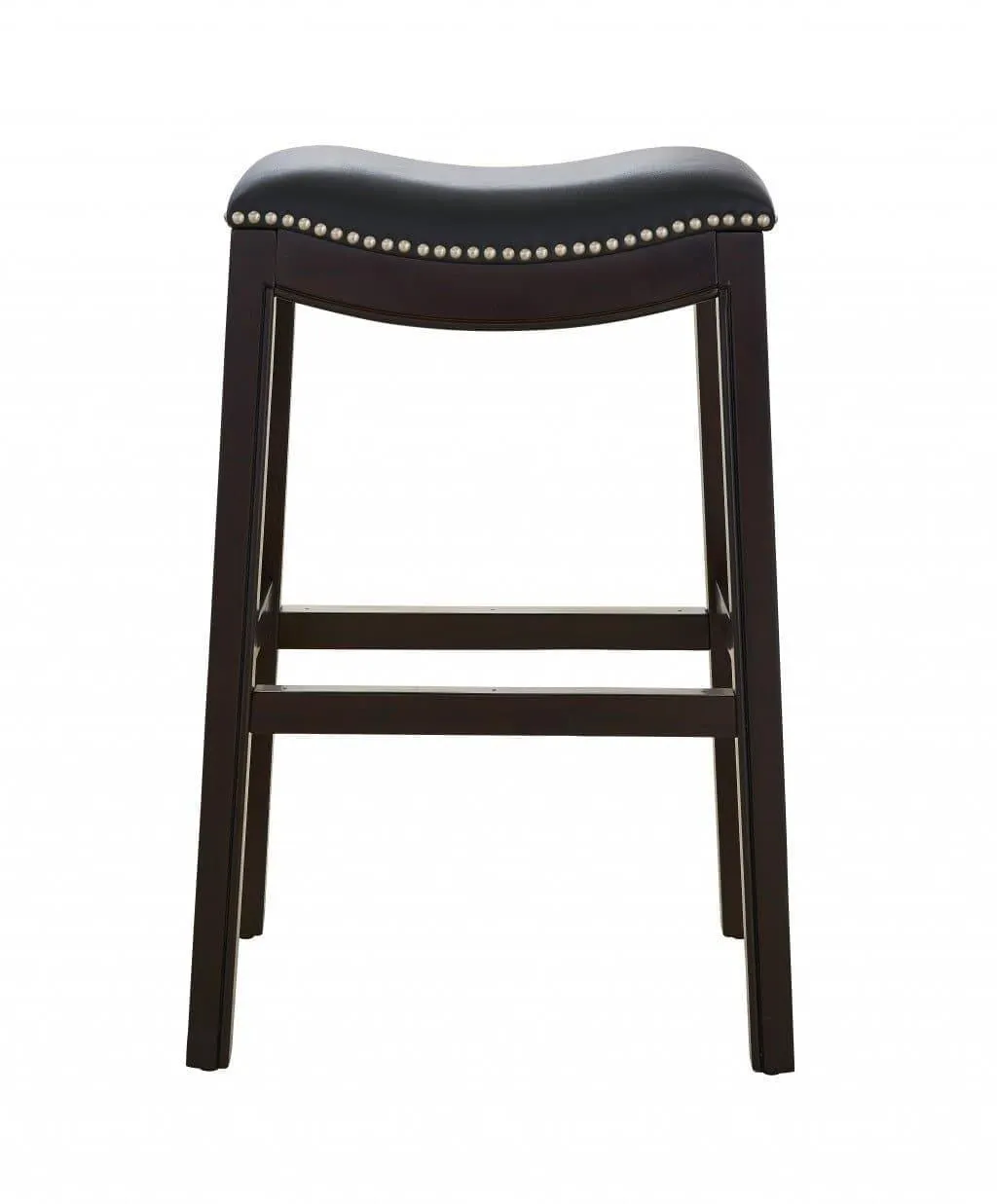 Espresso & Black Saddle Style Bar Stool 30"