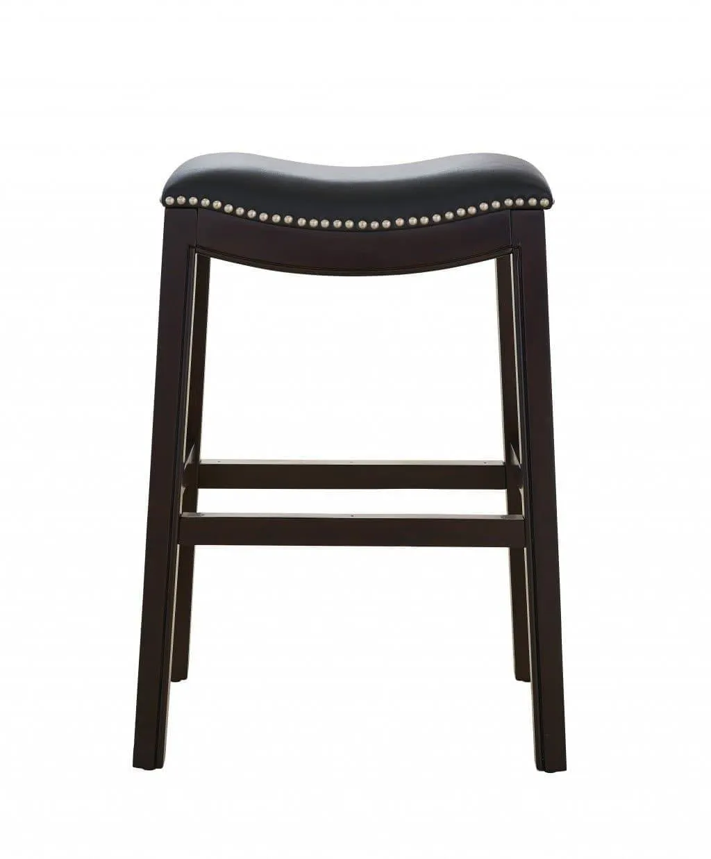 Espresso & Black Saddle Style Counter Stool