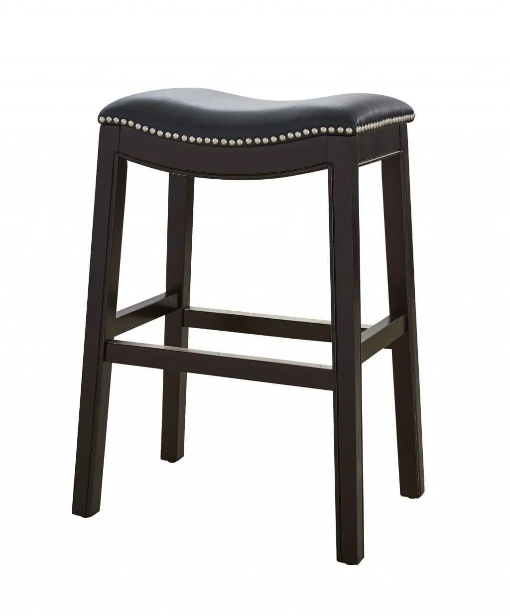 Espresso & Black Saddle Style Counter Stool