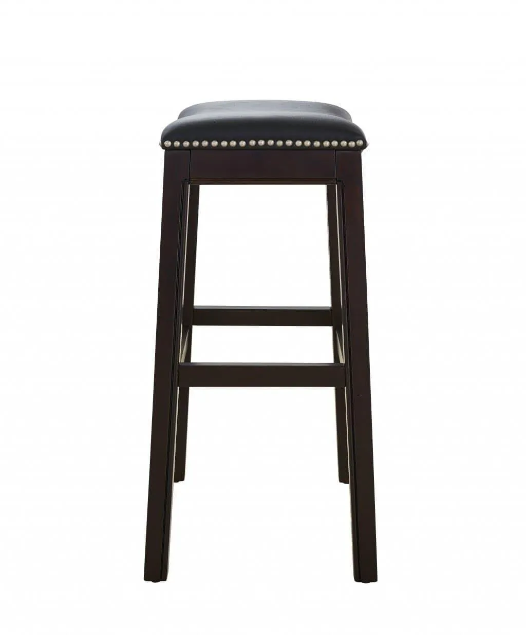 Espresso & Black Saddle Style Counter Stool
