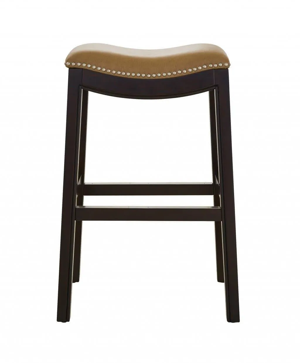 Espresso & Carmel Saddle Bar Stool 30"