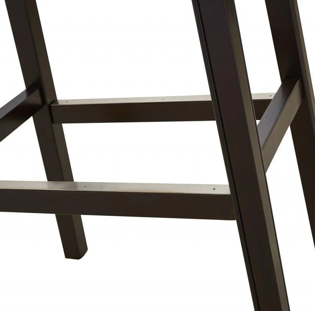 Espresso & Carmel Saddle Bar Stool 30"