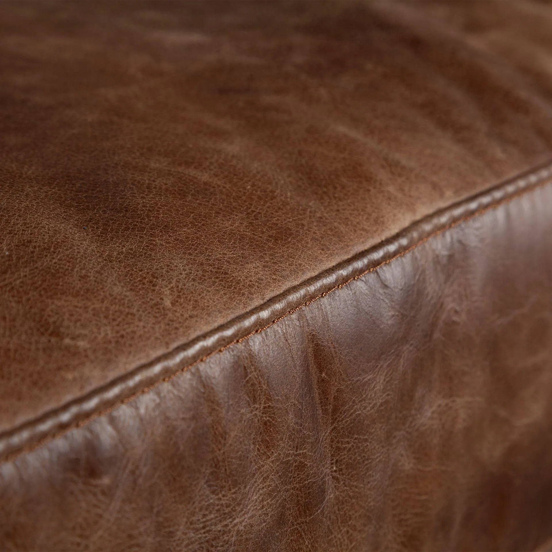 Espresso Brown Wide Leather Accent Chair