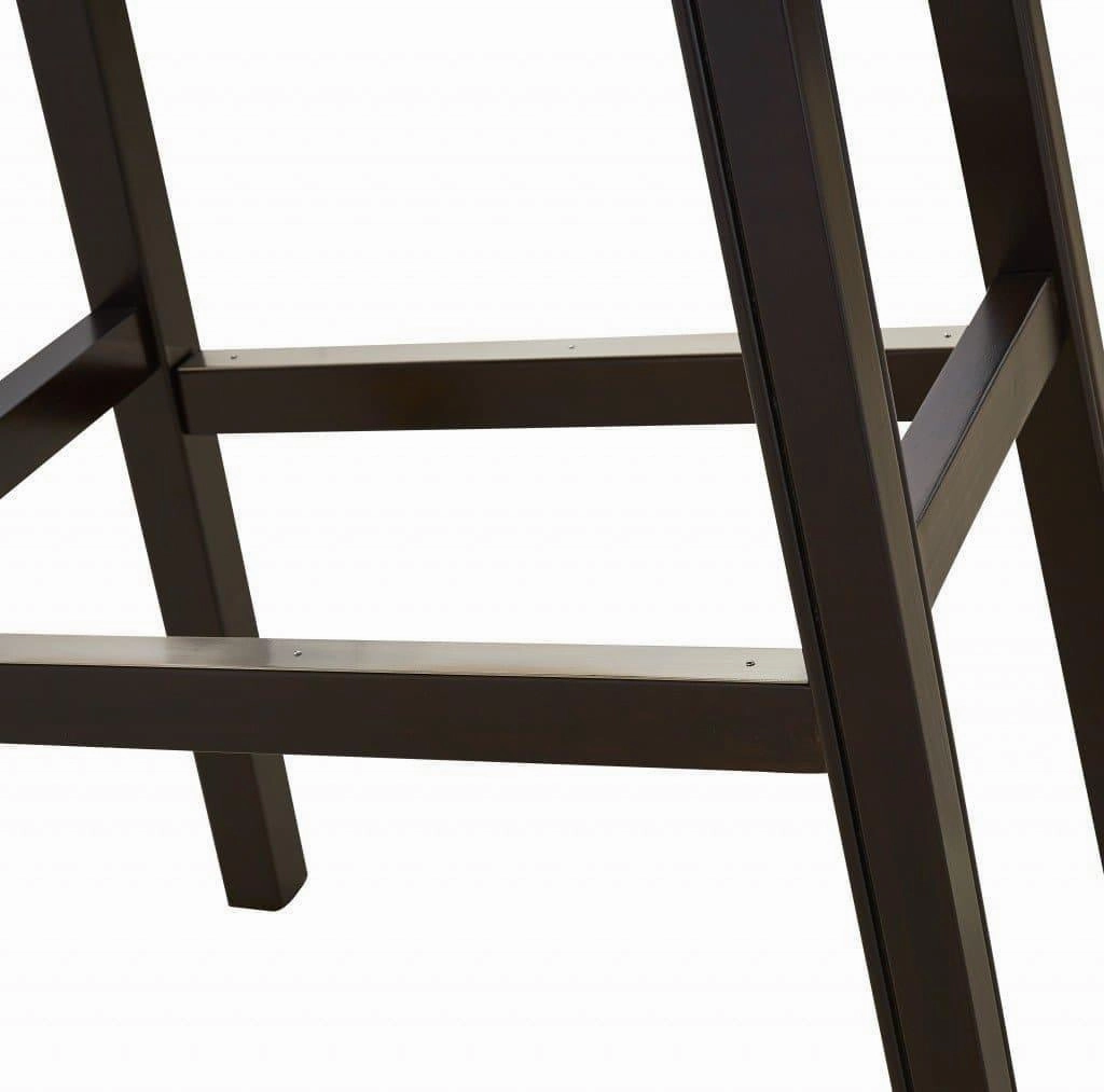 Espresso & Carmel Saddle Bar Stool 30"
