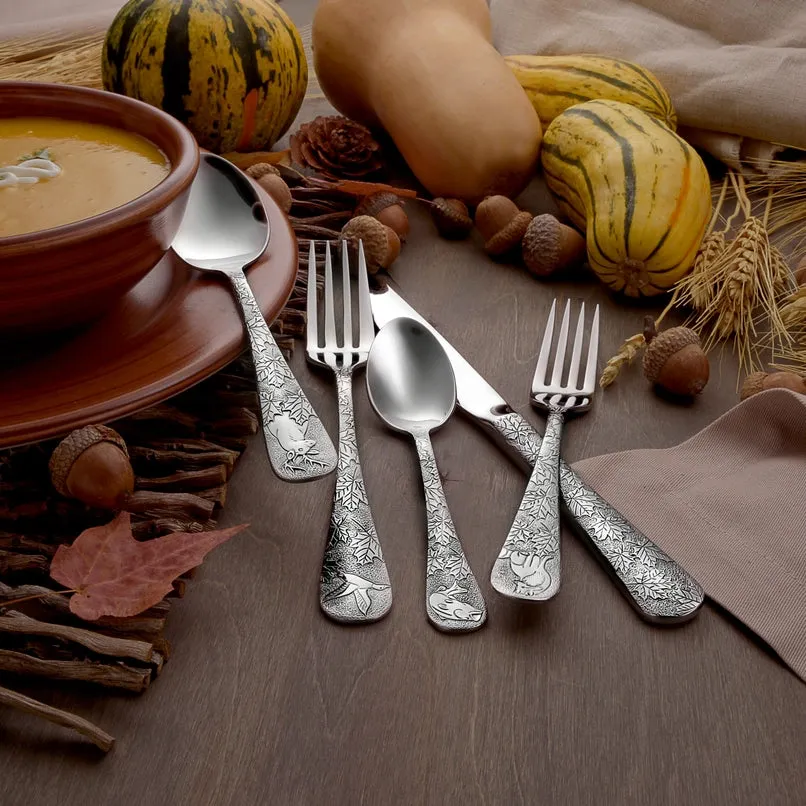 Exquisite American Wildlife Flatware Set