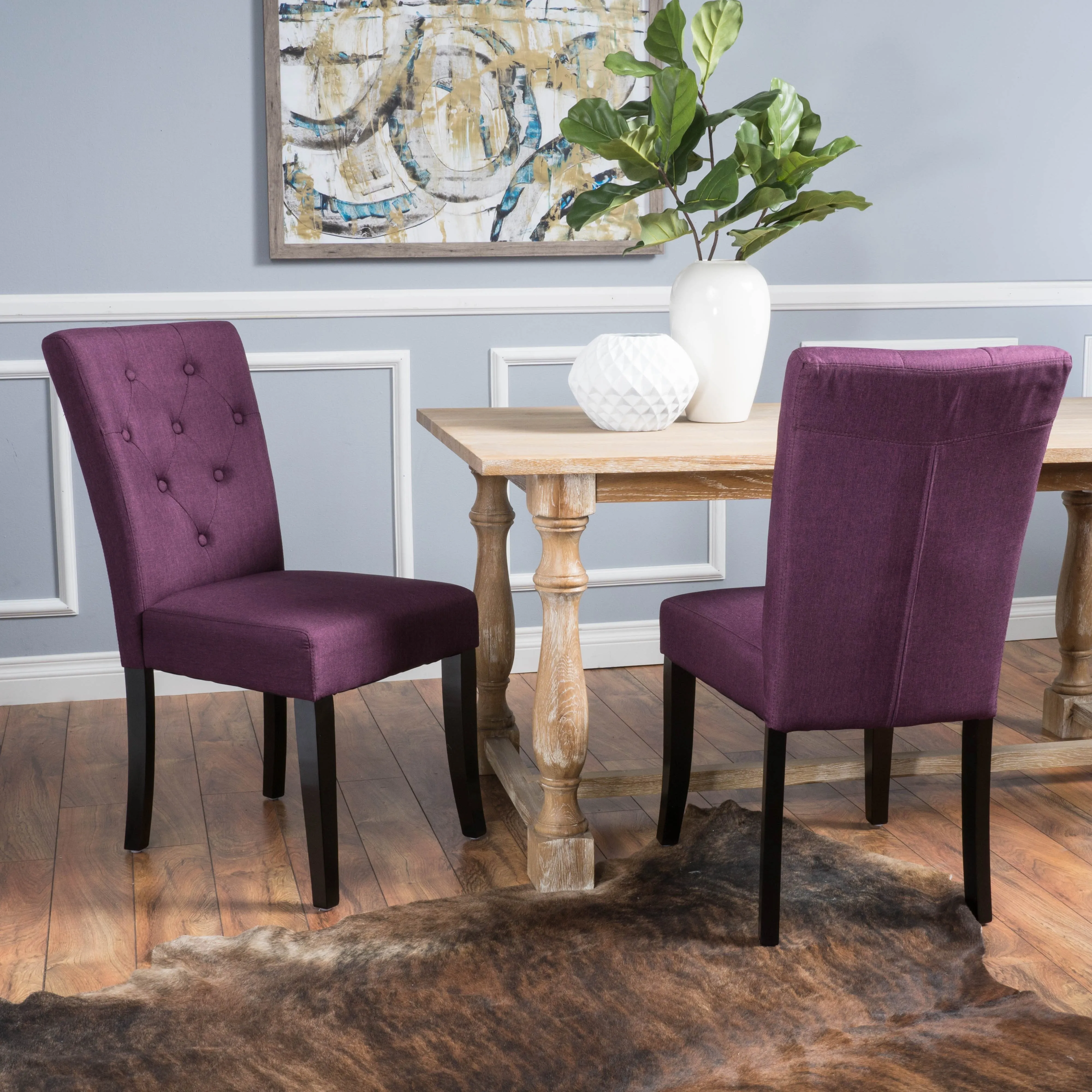 Fabric Dining Chair (Set of 2) - NH693892 dining table set, 6-piece dining set