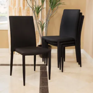 Fabric Stackable Dining Chair (Set of 4) - NH778692 dining table set, 6-piece dining set