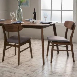 Fabric/ Wood Finish Dining Chair (Set of 2 - NH099892 dining table set, 6-piece dining set