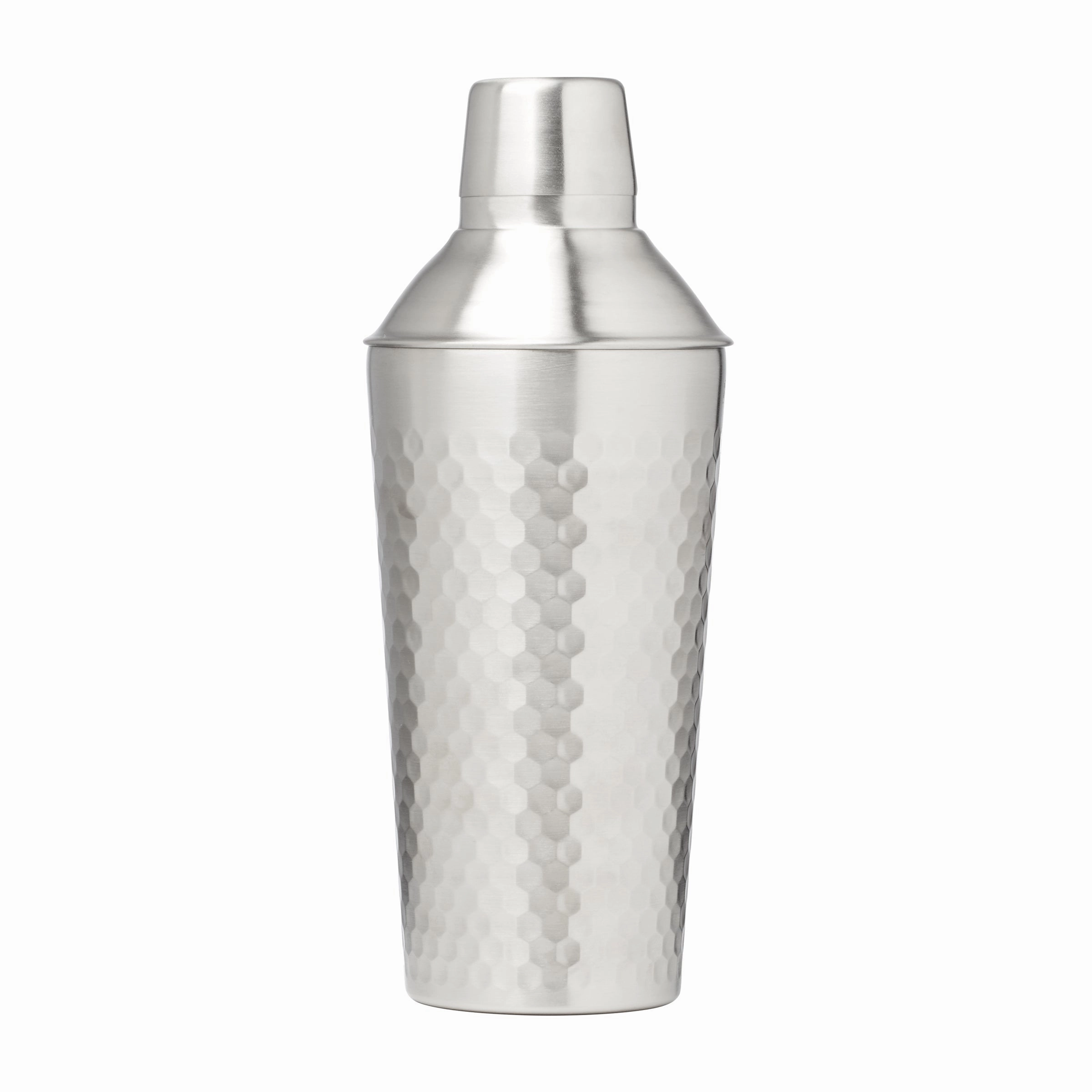 Faceted Stainless Steel Cocktail Shaker