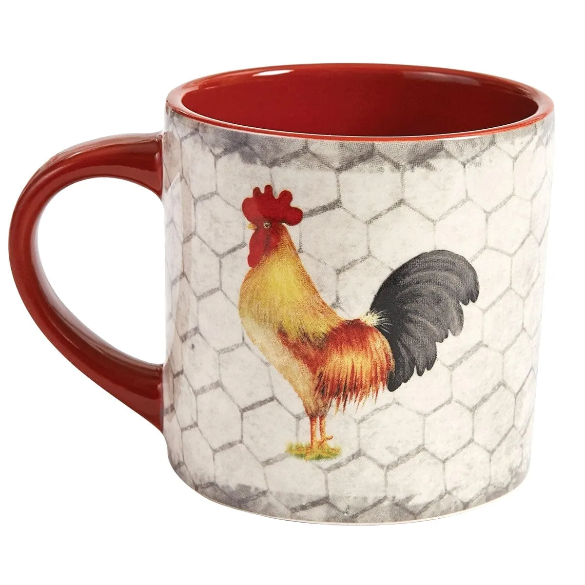 Farm Check Rooster Dinnerware