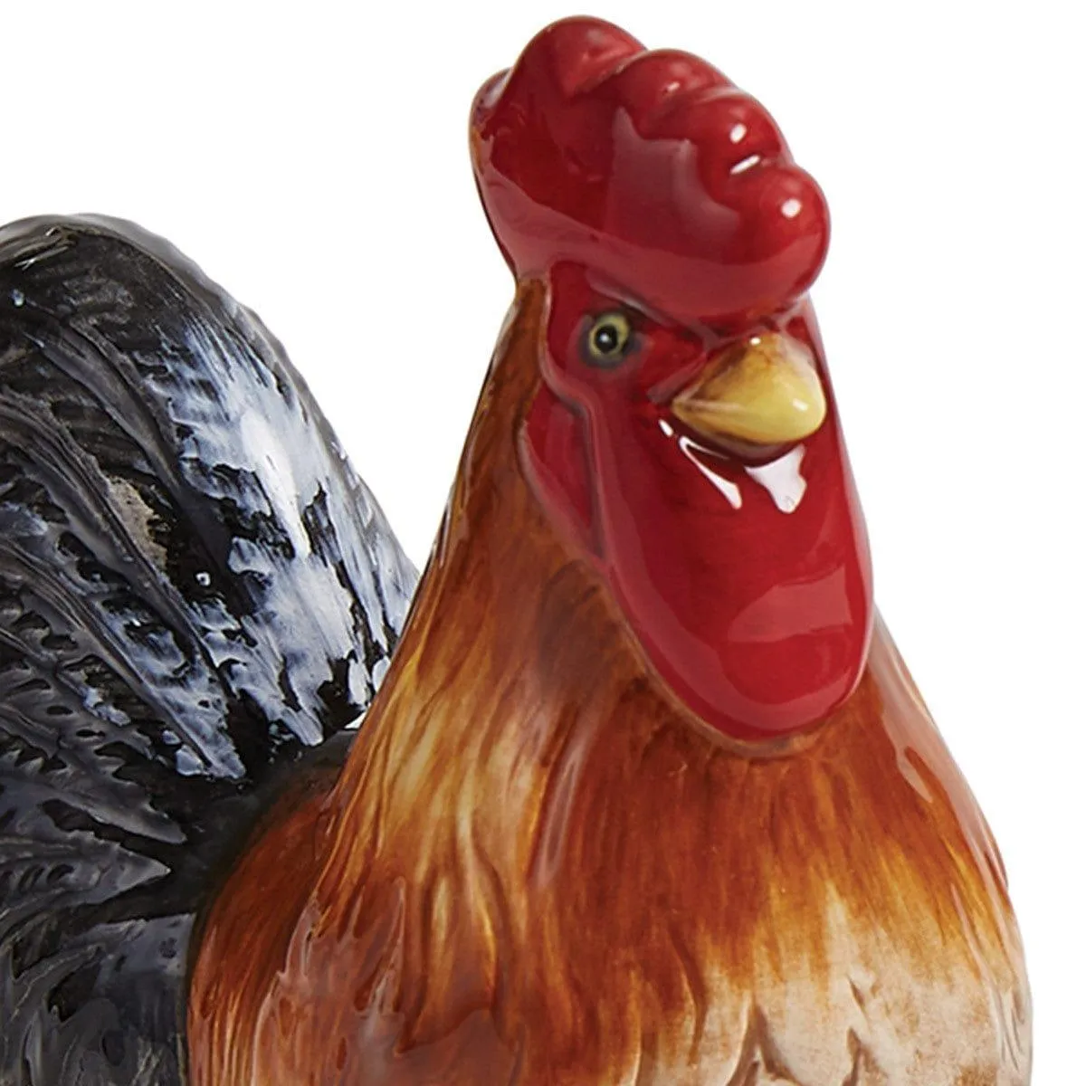 Farm Check Rooster Salt & Pepper Shakers