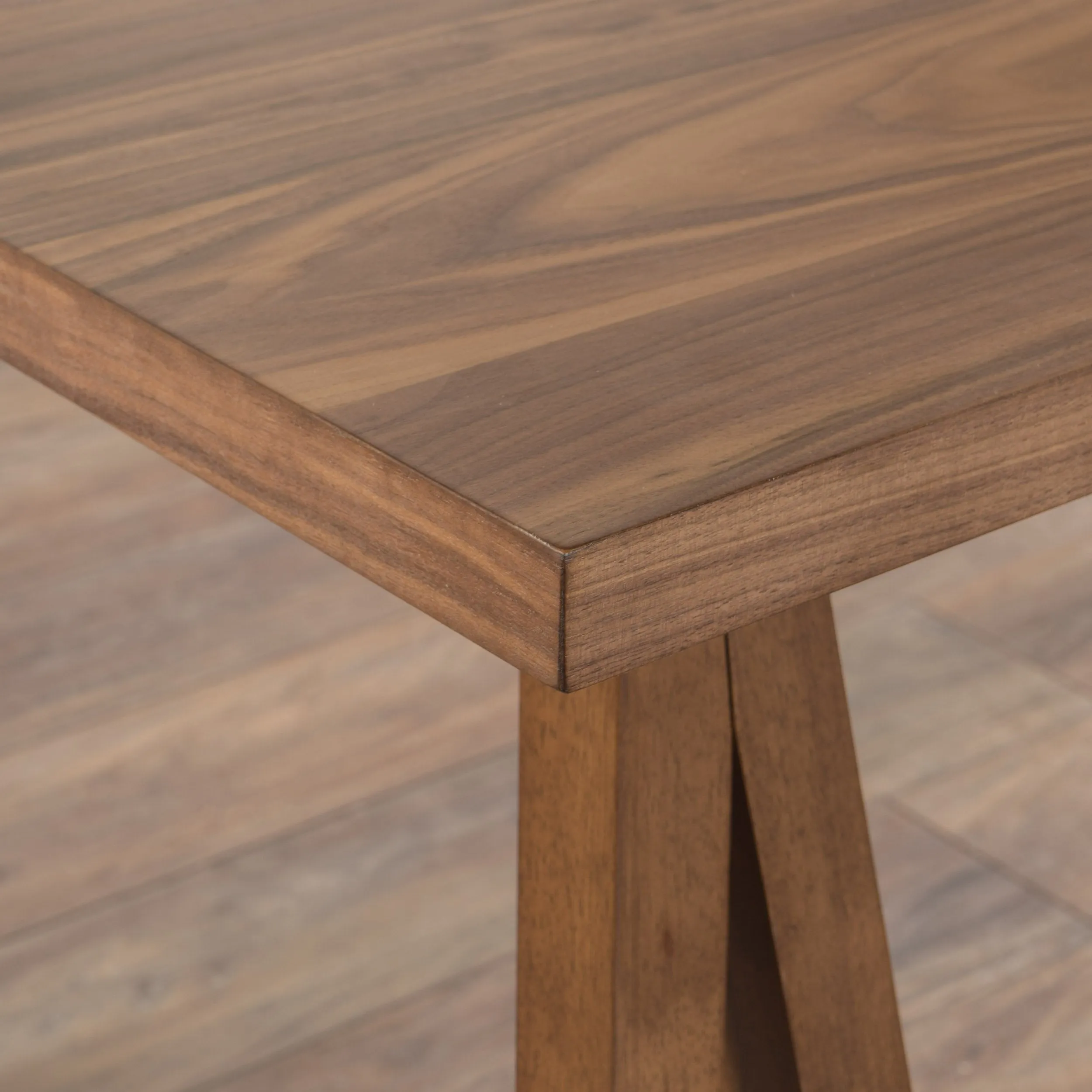 Farmhouse Faux Wood Dining Table with A-Frame Legs - NH087003