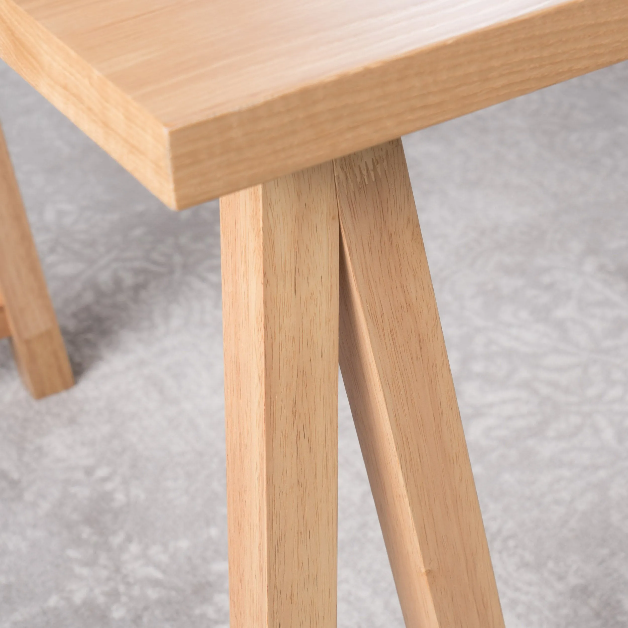 Farmhouse Faux Wood Dining Table with A-Frame Legs - NH087003