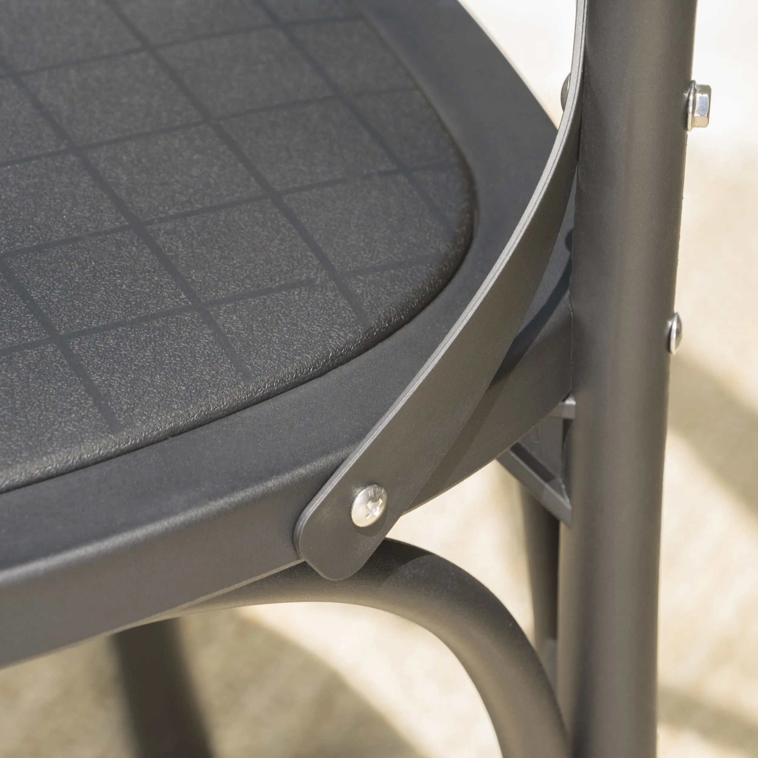 Farmhouse Outdoor X-Back Plastic Nylon Dining Chairs (Set of 2) - NH218103