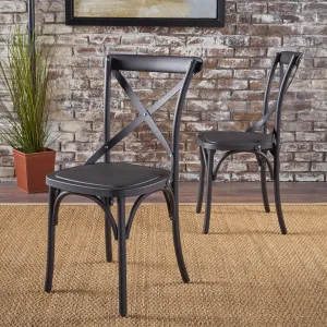 Farmhouse Plastic Nylon Dining Chairs, Set of 2 - NH639103 dining table set, 6-piece dining set