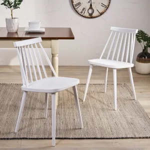 Farmhouse Spindle-Back Dining Chair (Set of 2) - NH590803 dining table set, 6-piece dining set
