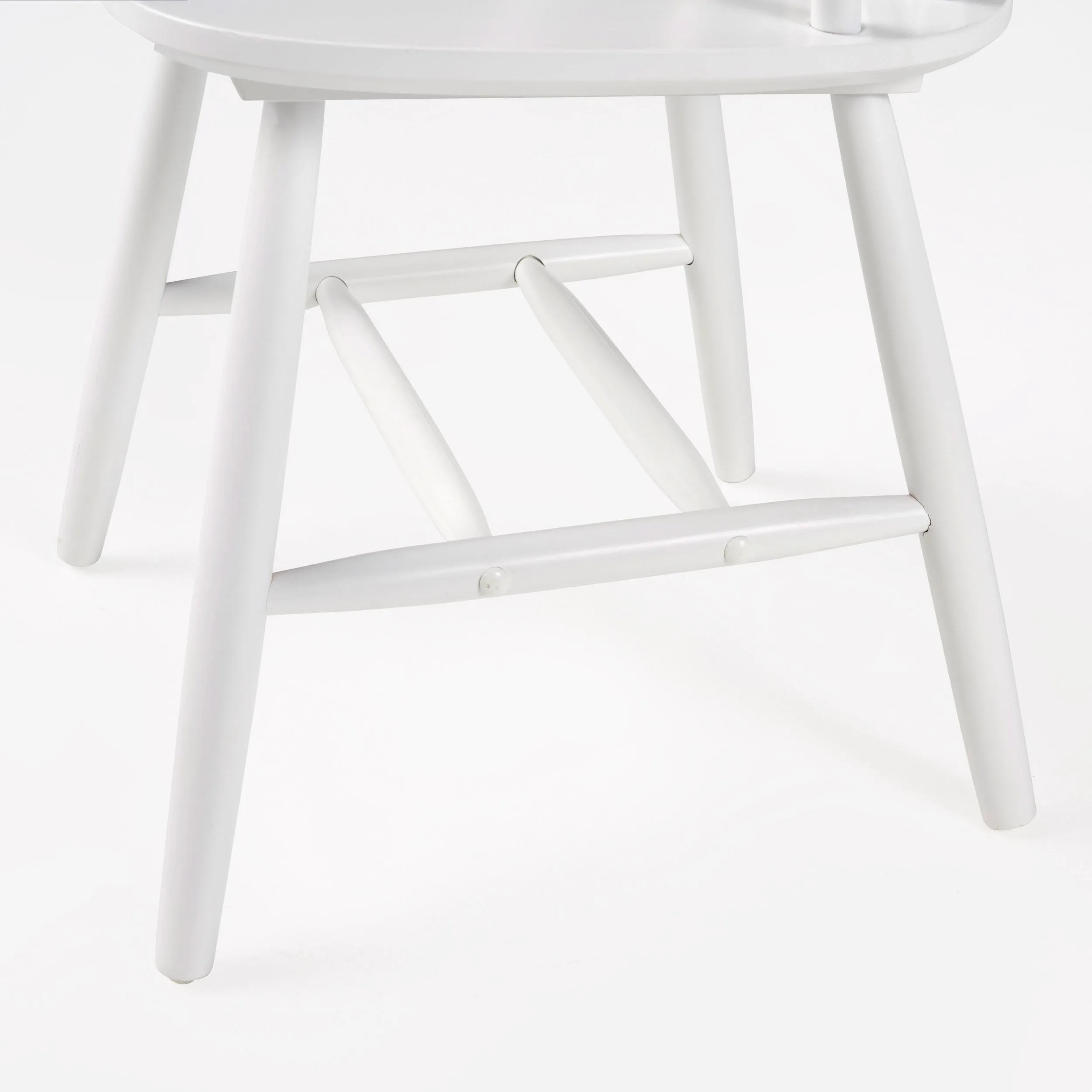 Farmhouse Spindle Back Rubberwood Dining Chairs (Set of 2) - NH192903