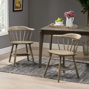 Farmhouse Spindle Back Rubberwood Dining Chairs (Set of 2) - NH192903 dining table set, 6-piece dining set