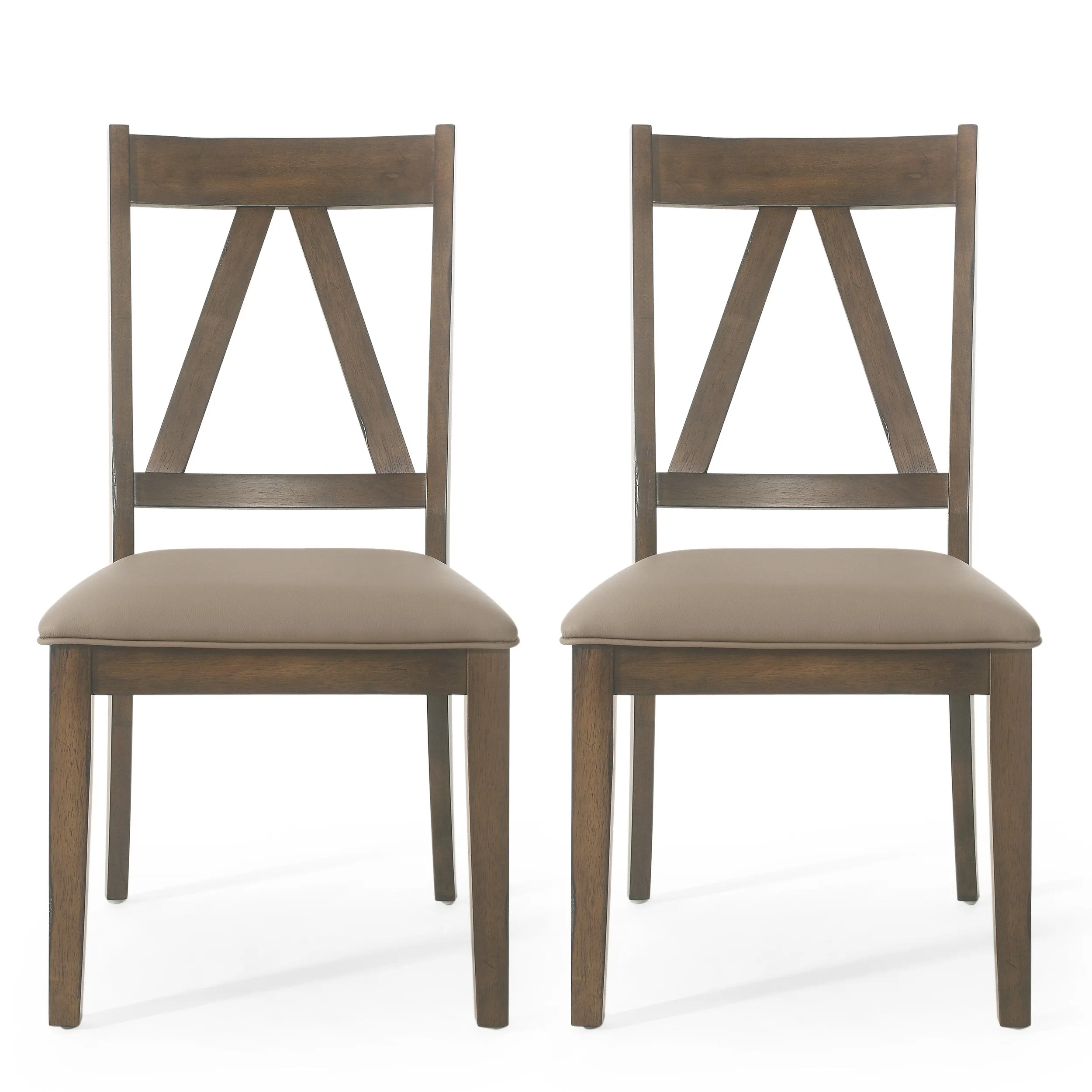 Farmhouse Upholstered Wood Dining Chairs, Set of 2 - NH396413 dining table set, 6-piece dining set