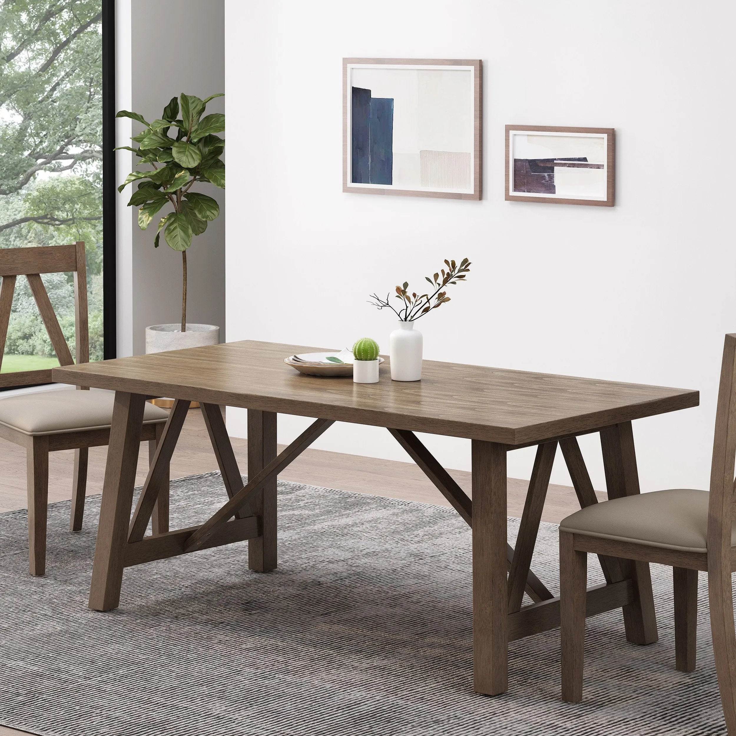 Farmhouse Wood Dining Table - NH196413