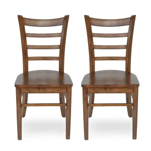 Farmhouse Wooden Dining Chairs (Set of 2) - NH486313 dining table set, 6-piece dining set
