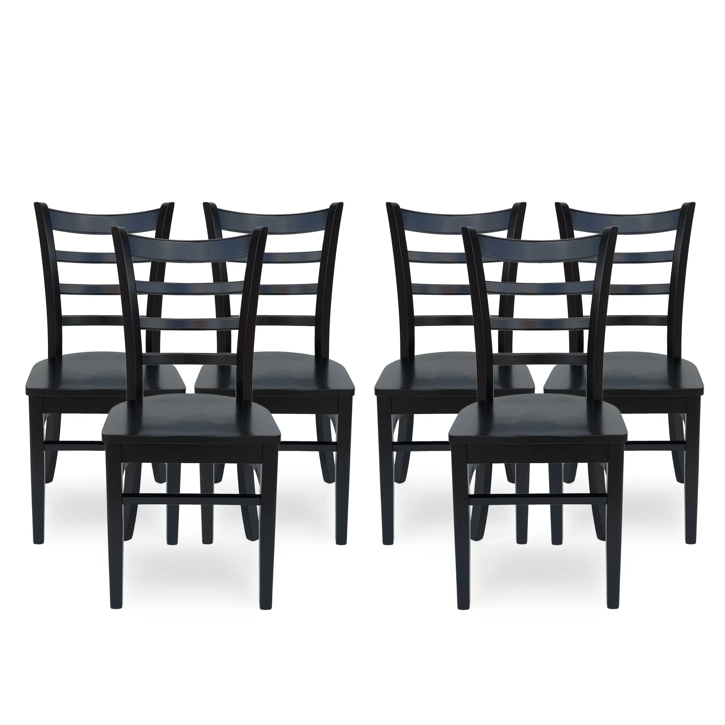 Farmhouse Wooden Dining Chairs (Set of 6) - NH986313 dining table set, 6-piece dining set