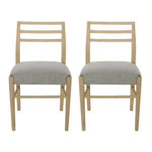 Felly Farmhouse Fabric Upholstered Wood Dining Chairs, Set of 2 dining table set, 6-piece dining set