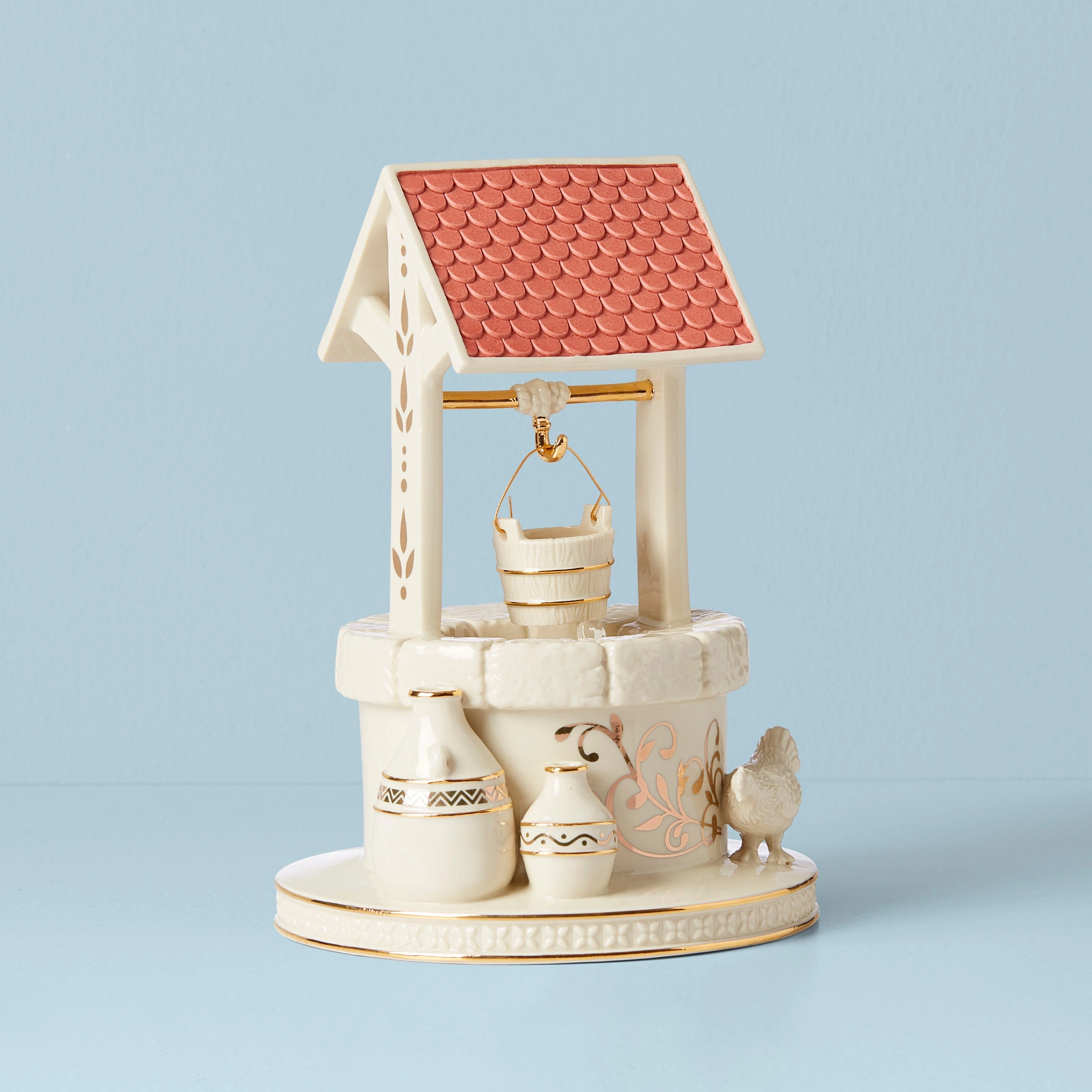 First Blessing Nativity Town Water Well Figurine