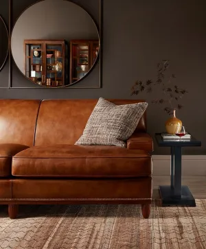 Flat Iron Ranch Leather Sofa vanity mirror, wall mirror