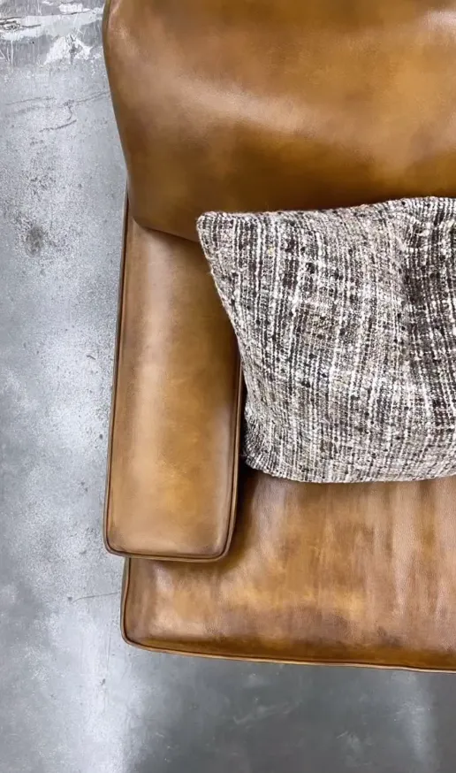 Flat Iron Ranch Leather Sofa