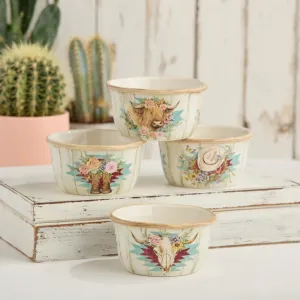 Floral Farm Ice Cream Bowls toilet seat cover, slow close seat
