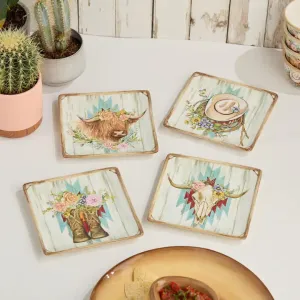 Floral Farm Salad Plates toilet seat cover, slow close seat