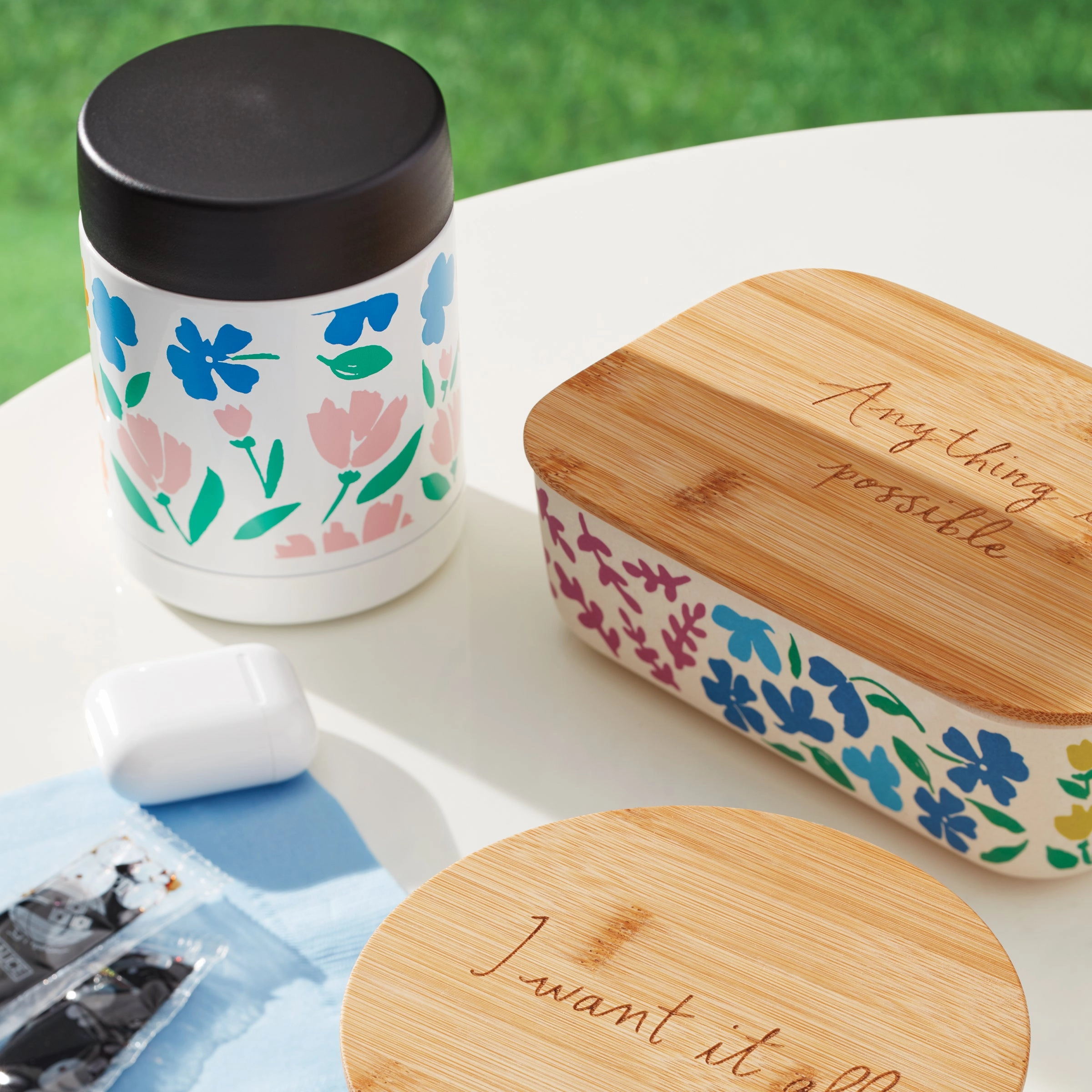 Floral Fields 2-Pc Container Set