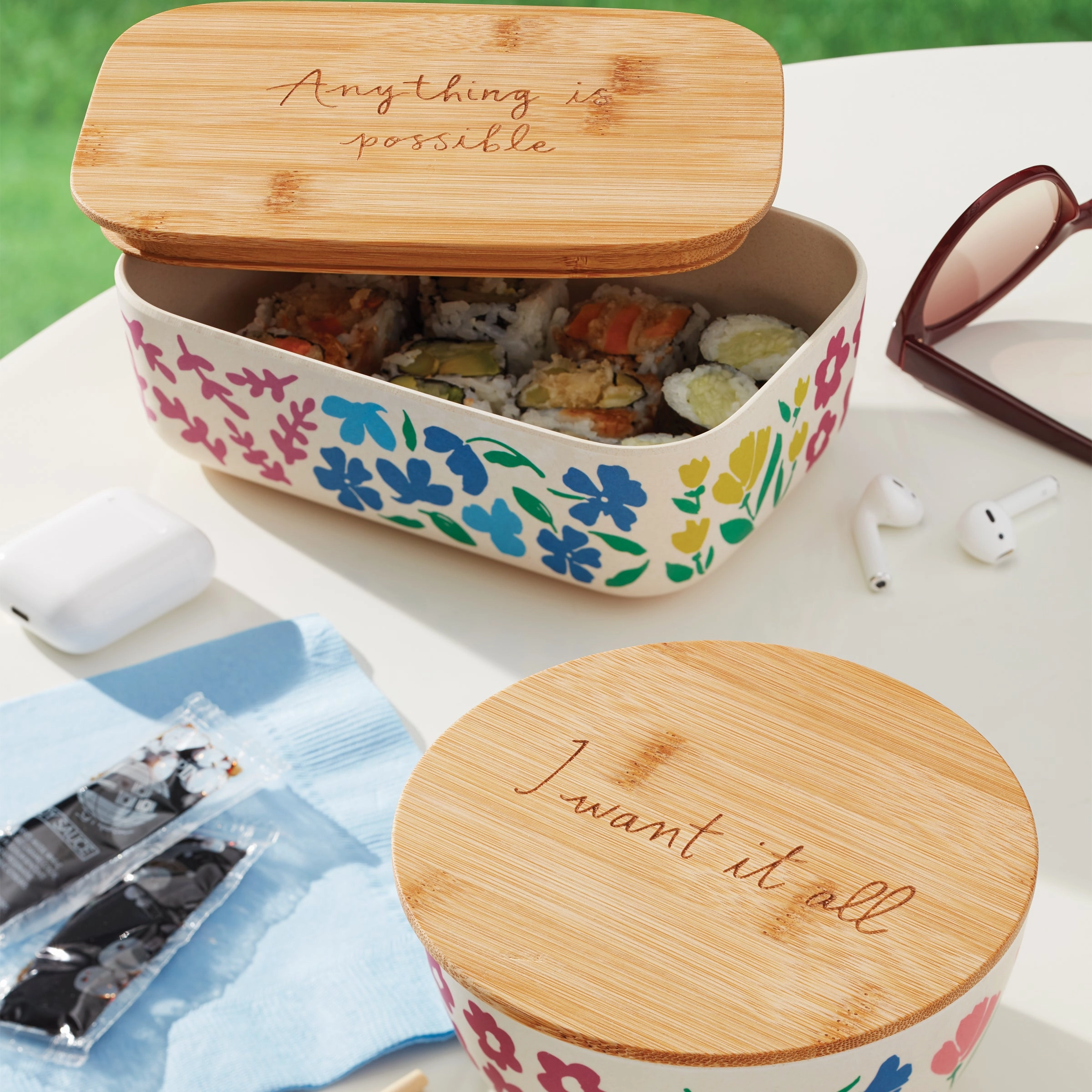 Floral Fields 2-Pc Container Set