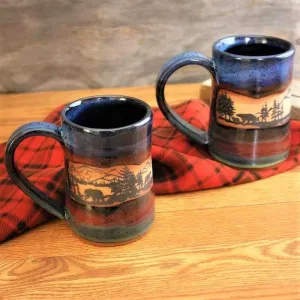 Forest Bear Beer Tankard toilet seat cover, slow close seat