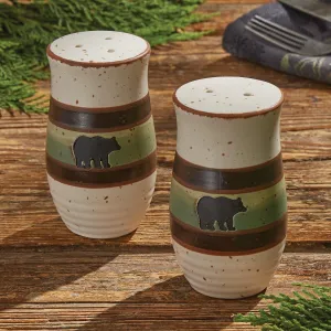 Forest Bluff Salt & Pepper Shakers shower curtain, waterproof liner