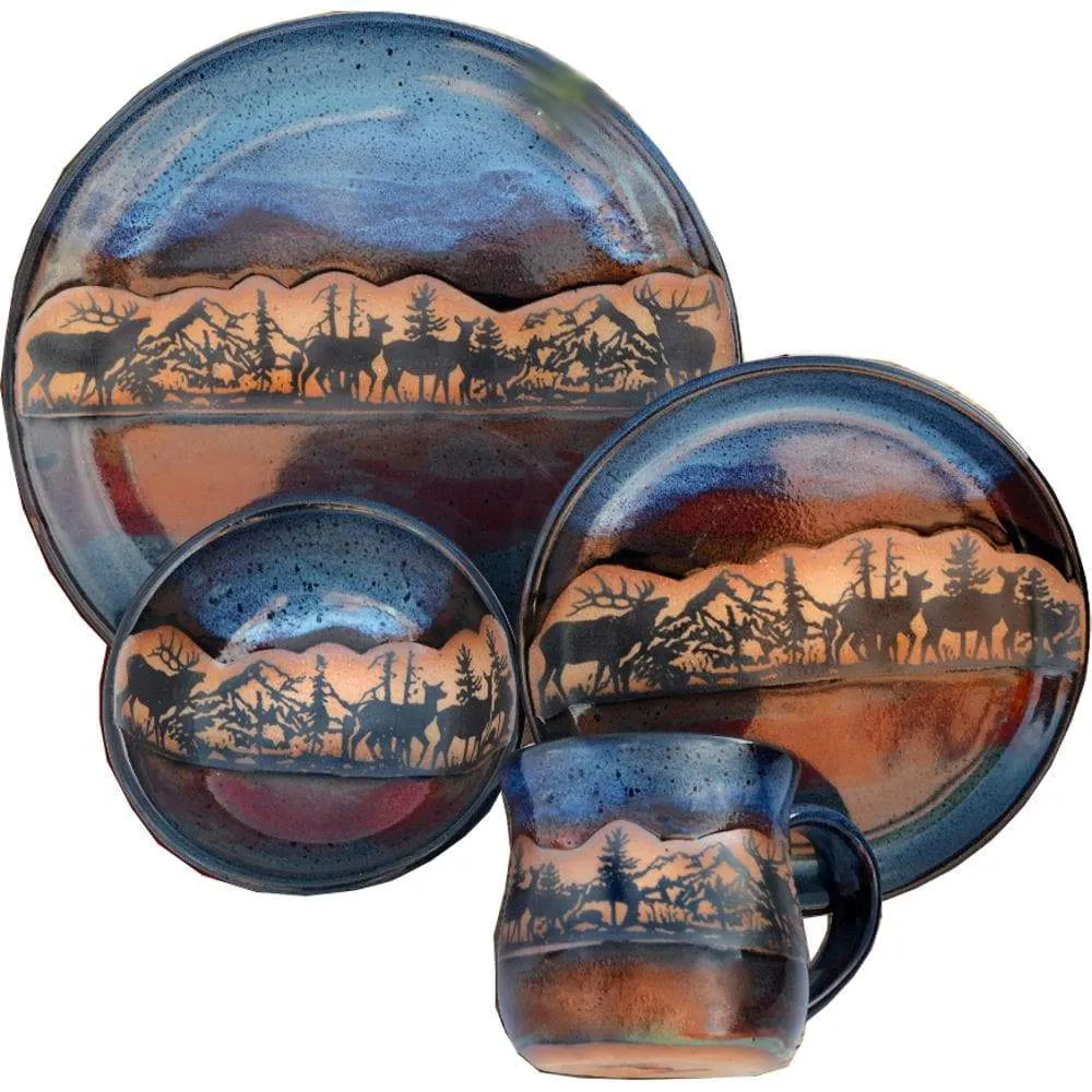 Forest Elk Pottery Dinnerware