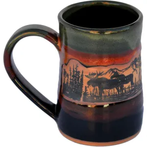 Forest Moose Beer Tankard toilet seat cover, slow close seat