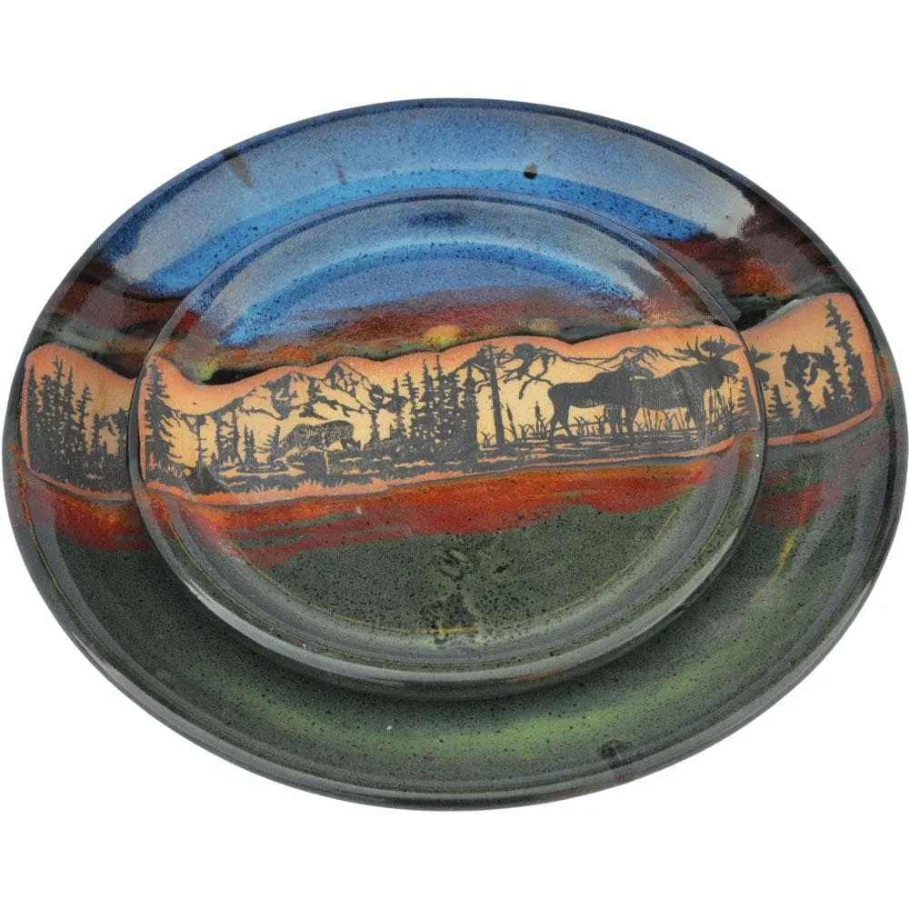 Forest Moose Pottery Dinnerware