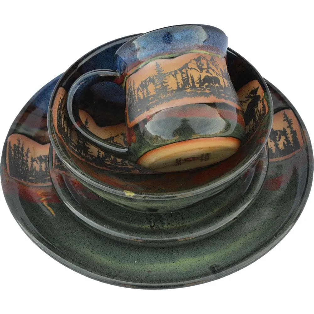 Forest Moose Pottery Dinnerware