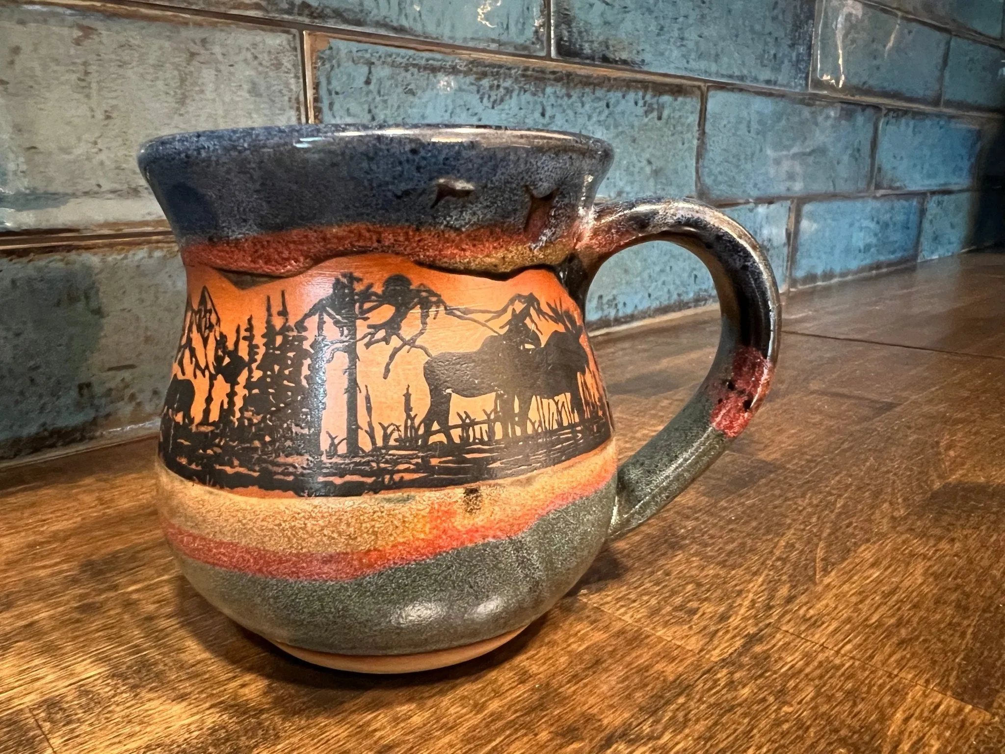 Forest Moose Pottery Dinnerware