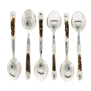 Forge de Laguiole Elk Horn Soup Spoons toilet seat cover, slow close seat