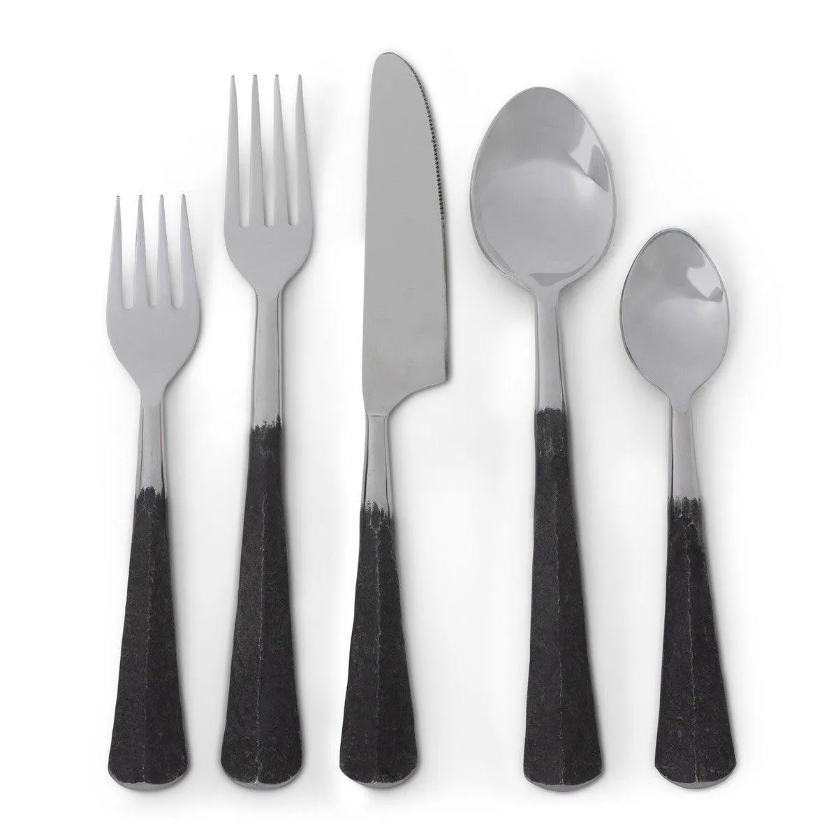 Forged Black Handled Flatware