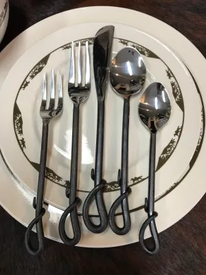 Forged Loop Flatware - 5 pc Set toilet seat cover, slow close seat