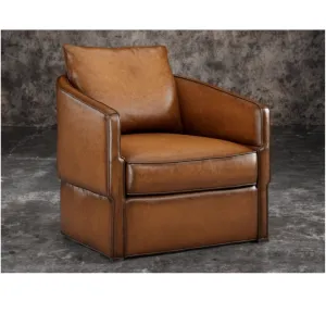 Foster Luxury Burnished Leather Swivel Chair gaming chair, computer chair